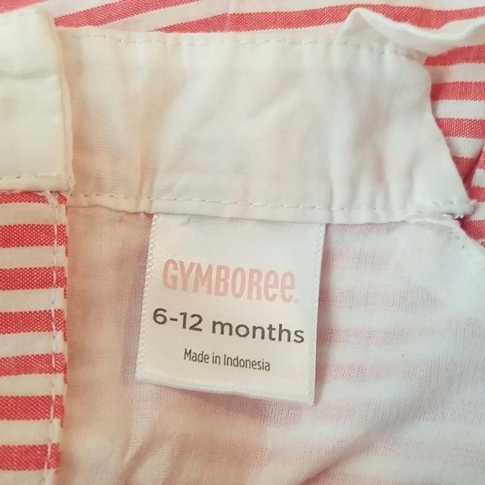 Gymboree Seersucker Lined Dress Shirt 6-12m